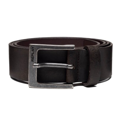 Replay Men\'s Leather Belt AM2586.000 A3001 128 Brown (Καφέ)