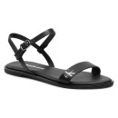 Calvin Klein Flat Sandal Ankle Strap Lth YW0YW00117 BDS Black (Μ