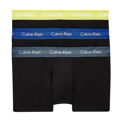 Calvin Klein 3 Pack Low Rise Cotton Stretch Trunks U2664G MC0 B-