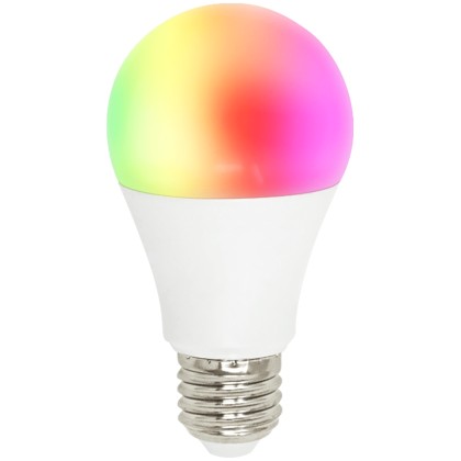 LED V-TAC Έξυπνη Λάμπα Ε27 A60 10W RGB + Θερμό και Ψυχρό Λευκό D