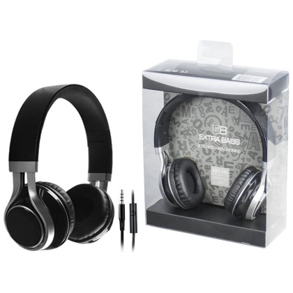 Ακουστικά κεφαλής Χρώμα Μαύρο EM-EP16