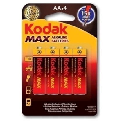 Μπαταρίες KODAK MAX alkaline AA 4 Τεμάχια 30952867