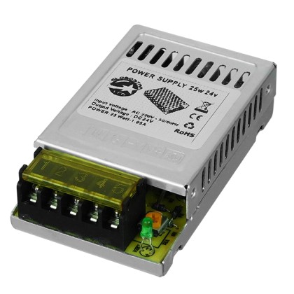 LED Ρυθμιζόμενο Τροφοδοτικό DC Switching 25W 24V 1.05 Ampere IP2