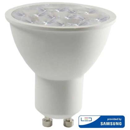 LED VTAC Spot GU10 6.5W SAMSUNG CHIP 10° 500lm Ψυχρό Λευκό 20028