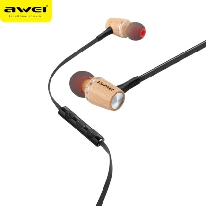 AWEI ES80TY INTELLIGENT MUSIC HEADSET ΞΥΛΙΝΑ ΑΣΗΜΙ - AW-ES80TY-S