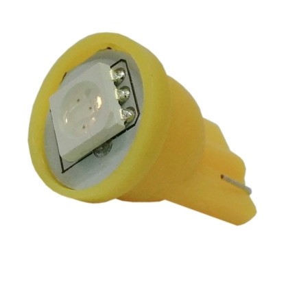 Λαμπτήρας LED T10 με 1 SMD 5050 Πορτοκαλί GloboStar 75650