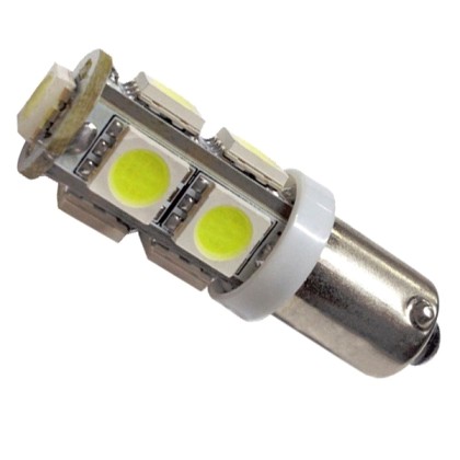 Λαμπτήρας LED Ba9s με 9 SMD 5050 Ψυχρό Λευκό GloboStar 37340