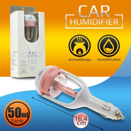 Car charger + humidifier pink