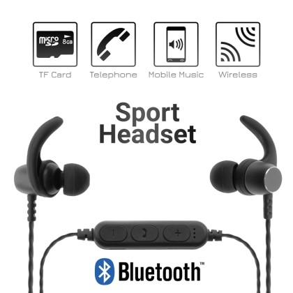 Magnetic BT Headset MS-T3 Grey