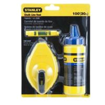 Stanley - Σετ νήμα στάθμης και πούδρα κίτρινο / 0-47-443