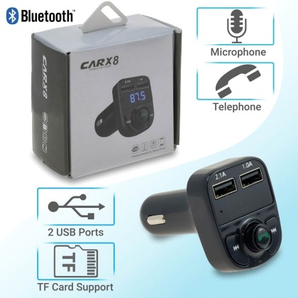 Car Kit Αυτοκινήτου Bluetooth-Φορτιστής X8