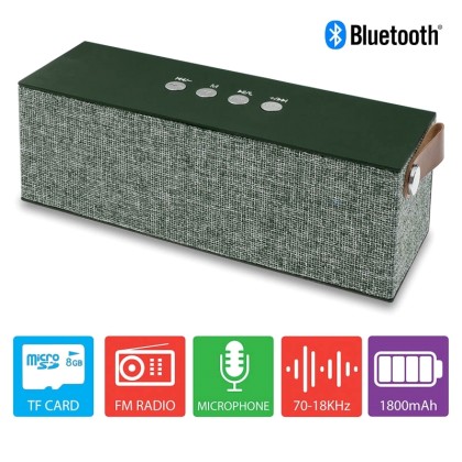 Bluetooth Ηχείο Φορητό Olive Green SLC-026