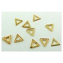 Σετ 500 μεταλλικά τρίγωνα χρυσά διακοσμητικά νυχιών [40502081]