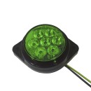 LED Πλευρικά Φώτα Όγκου Φορτηγών BULLET IP66 7 SMD 24 Volt Πράσι