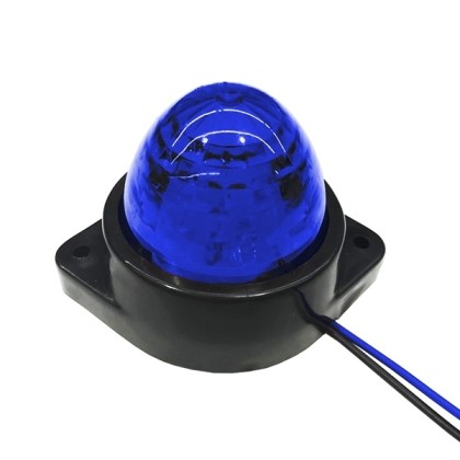 LED Πλευρικά Φώτα Όγκου Φορτηγών BULLET IP66 6 SMD 24 Volt Μπλε 