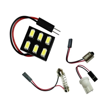 Πλακέτα LED PCB με 6 smd 5630 Ψυχρό Λευκό GloboStar 40150