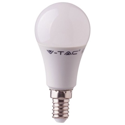 LED Λάμπα V-TAC 9W SAMSUNG CHIP E14 Α60 Plastic Θερμό Λευκό 114