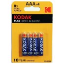 Μπαταρίες KODAK AAA MAX ALKALINE 4 Τεμάχια 30952810