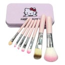 7 Πινέλα Μακιγιάζ Hello Kitty σε Μεταλλικό Κουτί (10773) Ροζ Hel