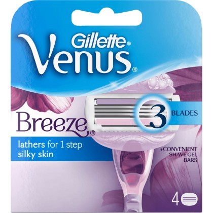 Gillette Venus Breeze Replacement blade 4pc