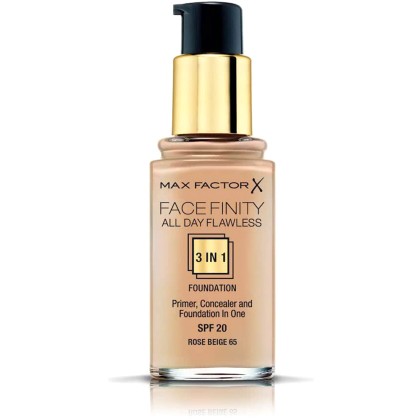 Max Factor Facefinity 3 in 1 SPF20 Makeup 65 Rose Beige 30ml