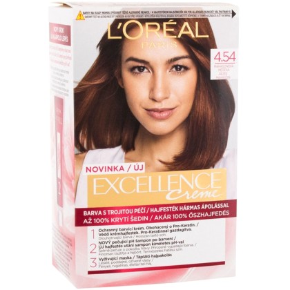 L´oréal Paris Excellence Creme Triple Protection Hair Color 4,54