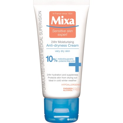 Mixa Anti-Dryness 24H Moisturising Day Cream 50ml (For All Ages)