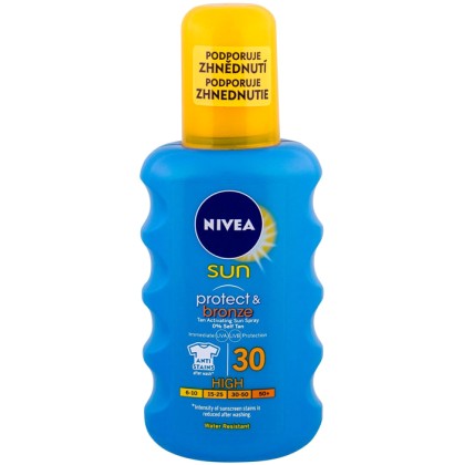 Nivea Sun Protect & Bronze Sun Spray SPF30 Sun Body Lotion 200ml