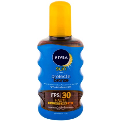 Nivea Sun Protect & Bronze Oil Spray SPF30 Sun Body Lotion 200ml