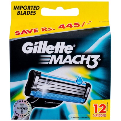 Gillette Mach3 Replacement blade 12pc