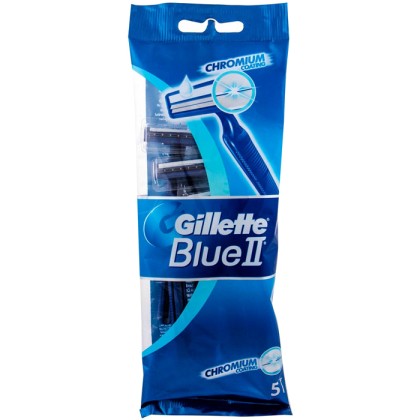 Gillette Blue II Razor 5pc