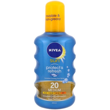 Nivea Sun Protect & Refresh Cooling Sun Spray SPF20 Sun Body Lot