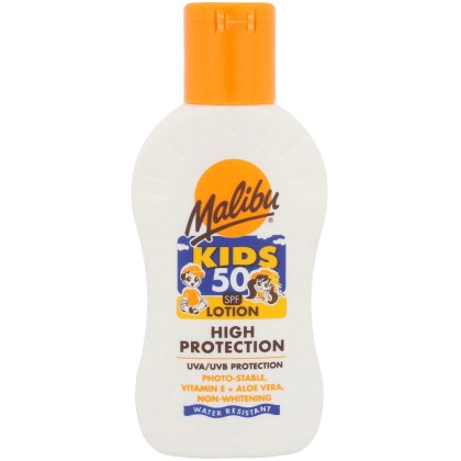 Malibu Kids SPF50 Sun Body Lotion 100ml (Waterproof)