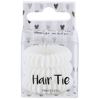 2k Hair Tie Hair Ring White 3pc