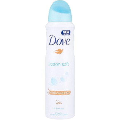 Dove Cotton Soft 48h Antiperspirant 150ml (Deo Spray - Alcohol F