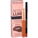 Makeup Revolution London Retro Luxe Metallic Lip Kit Lipstick Em