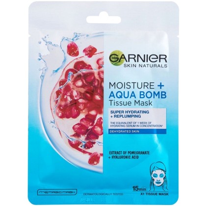 Garnier Skin Naturals Moisture + Aqua Bomb Face Mask 1pc (For Al