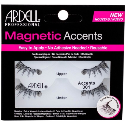 Ardell Magnetic Accents Accents 001 False Eyelashes Black 1pc