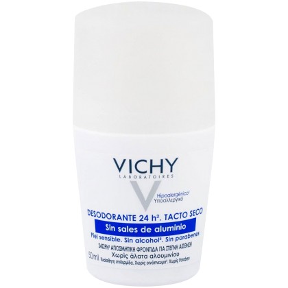Vichy Deodorant 24h Deodorant 50ml (Roll-On - Alcohol Free - Alu
