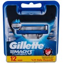 Gillette Mach3 Turbo Replacement blade 12pc
