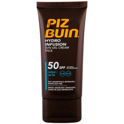 Piz Buin Hydro Infusion SPF50 Sun Gel Cream Face 50ml (Waterproo