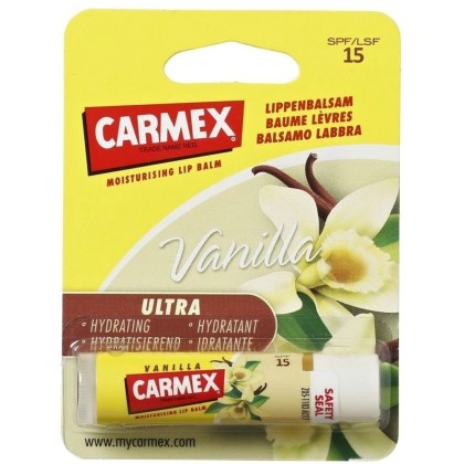 Carmex Vanilla SPF15 Lip Balm 4,25gr (For All Ages)