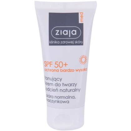 Ziaja Med Protective Tinted SPF50+ Face Sun Care Natural 50ml