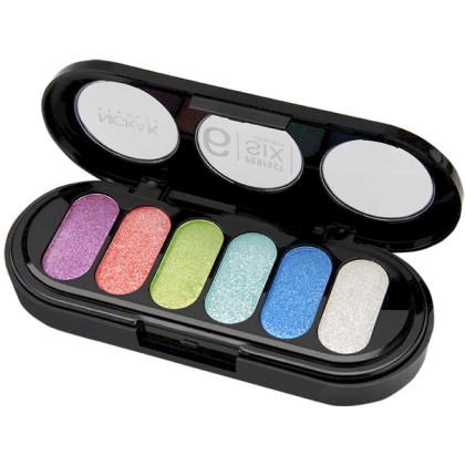 Nicka K New York Perfect Six Colors Sparkling Eyeshadow Palette 