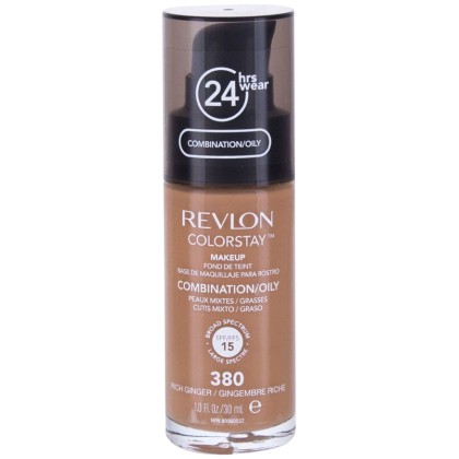 Revlon Colorstay Combination Oily Skin SPF15 Makeup 380 Rich Gin