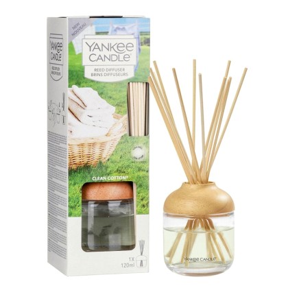 Yankee Candle Clean Cotton Housing Spray and Diffuser 120ml