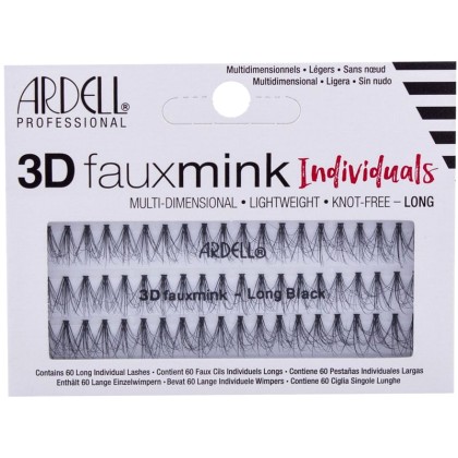 Ardell 3D Faux Mink Individuals Knot-Free False Eyelashes Long B