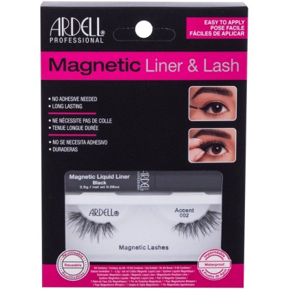 Ardell Magnetic Liner & Lash Accent 002 False Eyelashes Black 1p