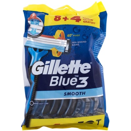 Gillette Blue3 Smooth Razor 12pc