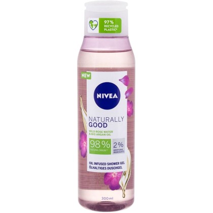 Nivea Naturally Good Wild Rose Water Shower Gel 300ml